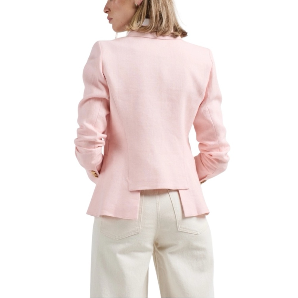 NWT SMYTHE Classic Duchess Blazer Ballet Pink Size 8 Revolve - Picture 8 of 12